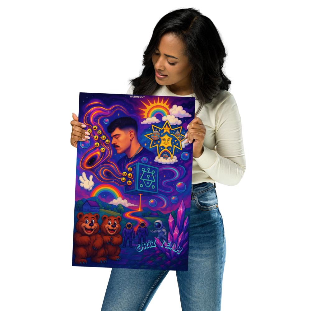 "Griz Yeah" – GRiZ Psychedelic Dreamscape Poster (12x18)