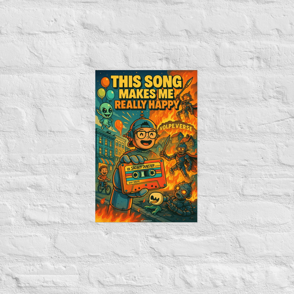 VOLPEVERSE: 12x18 Sadboy Dubstep Print