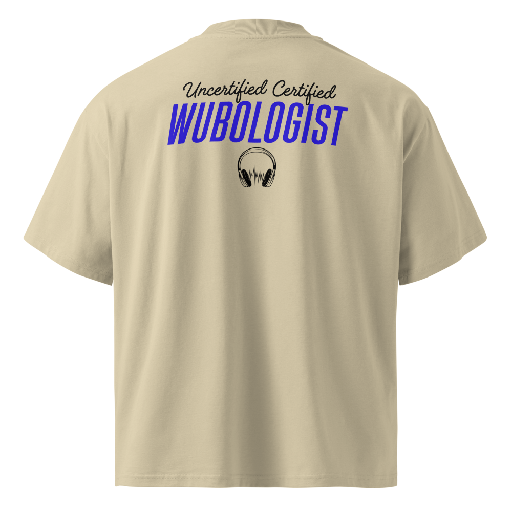 Certified Wubologist: Blue DJ Edition Oversized Tee